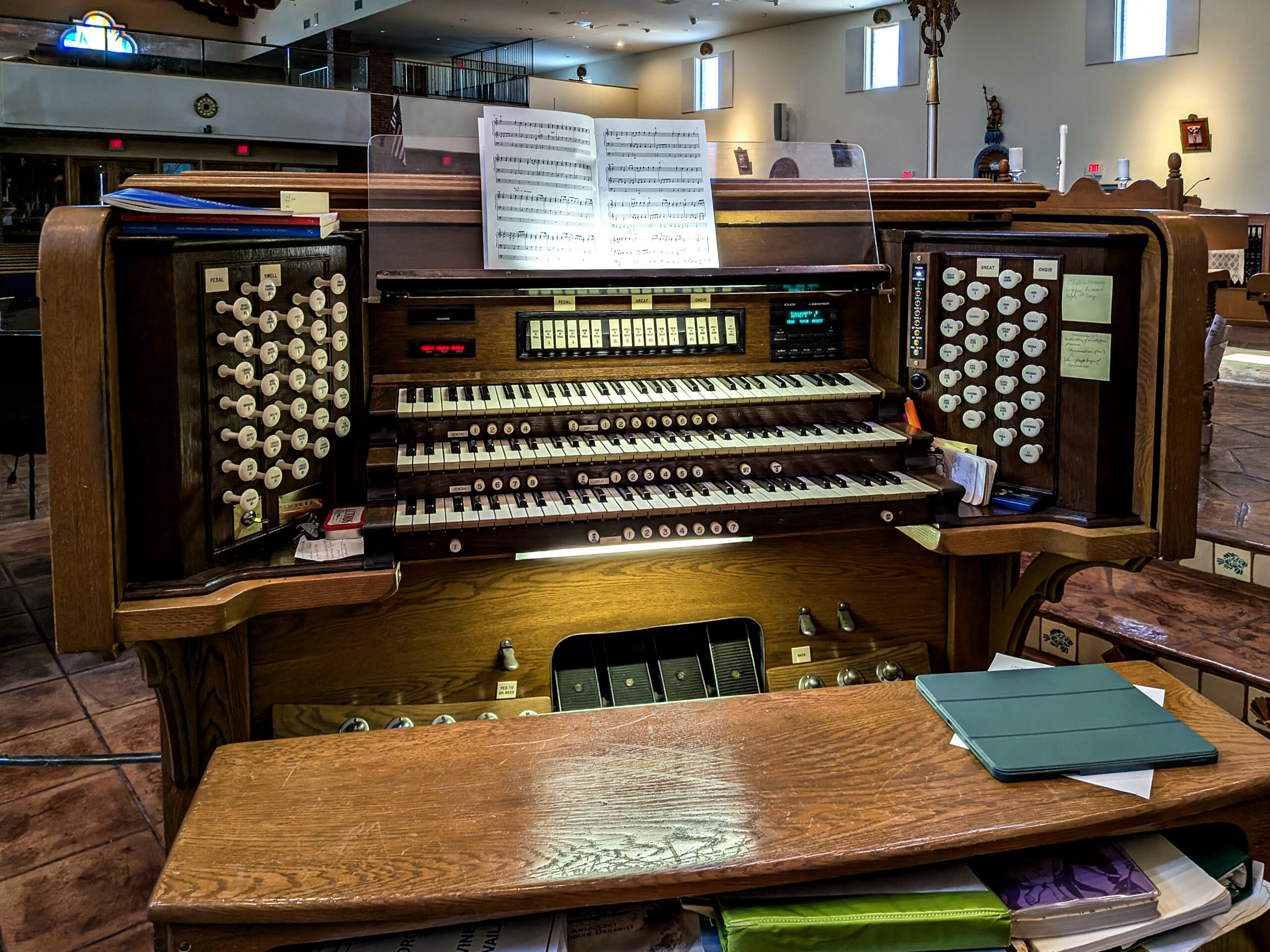 St. Andrew's Moller Organ Console