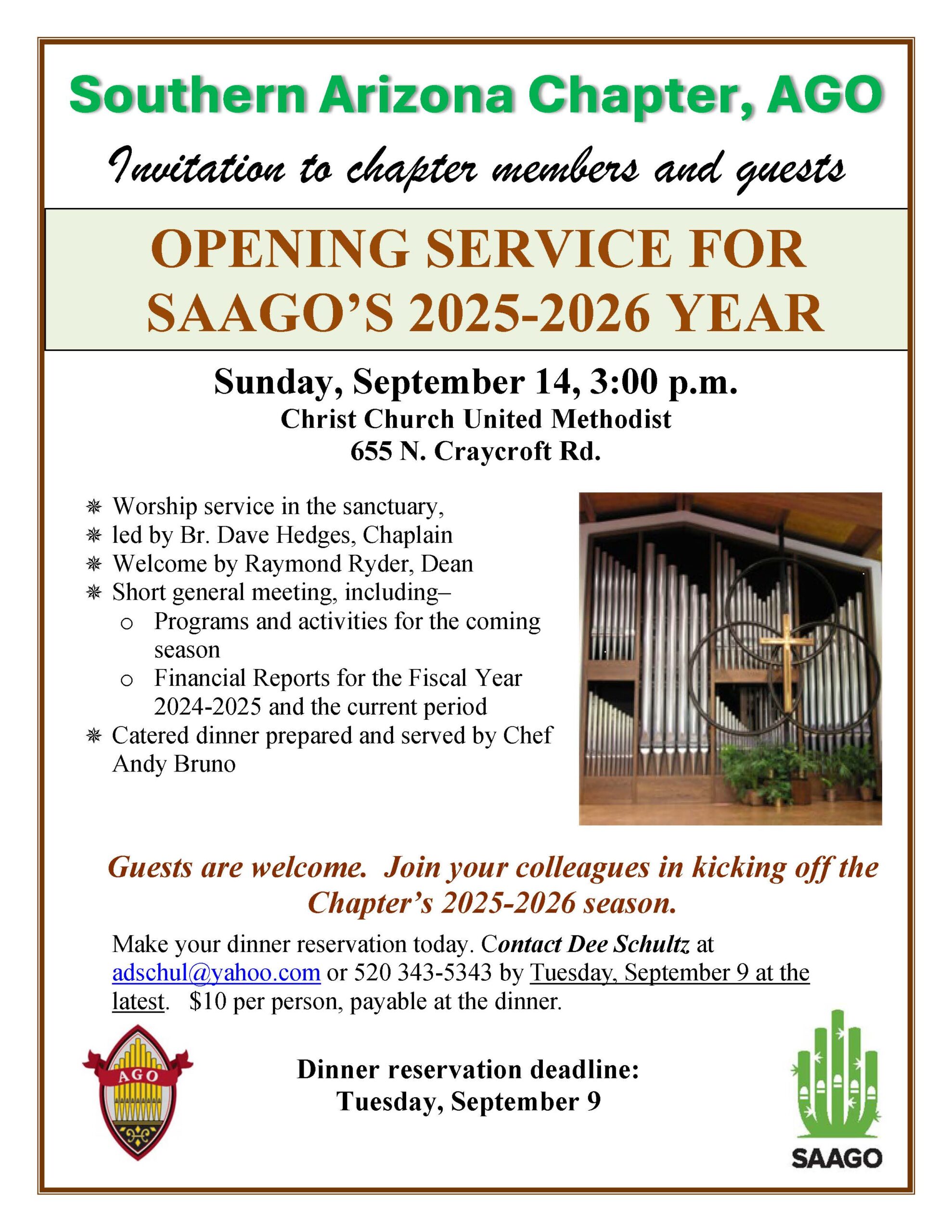Opening Service Flier