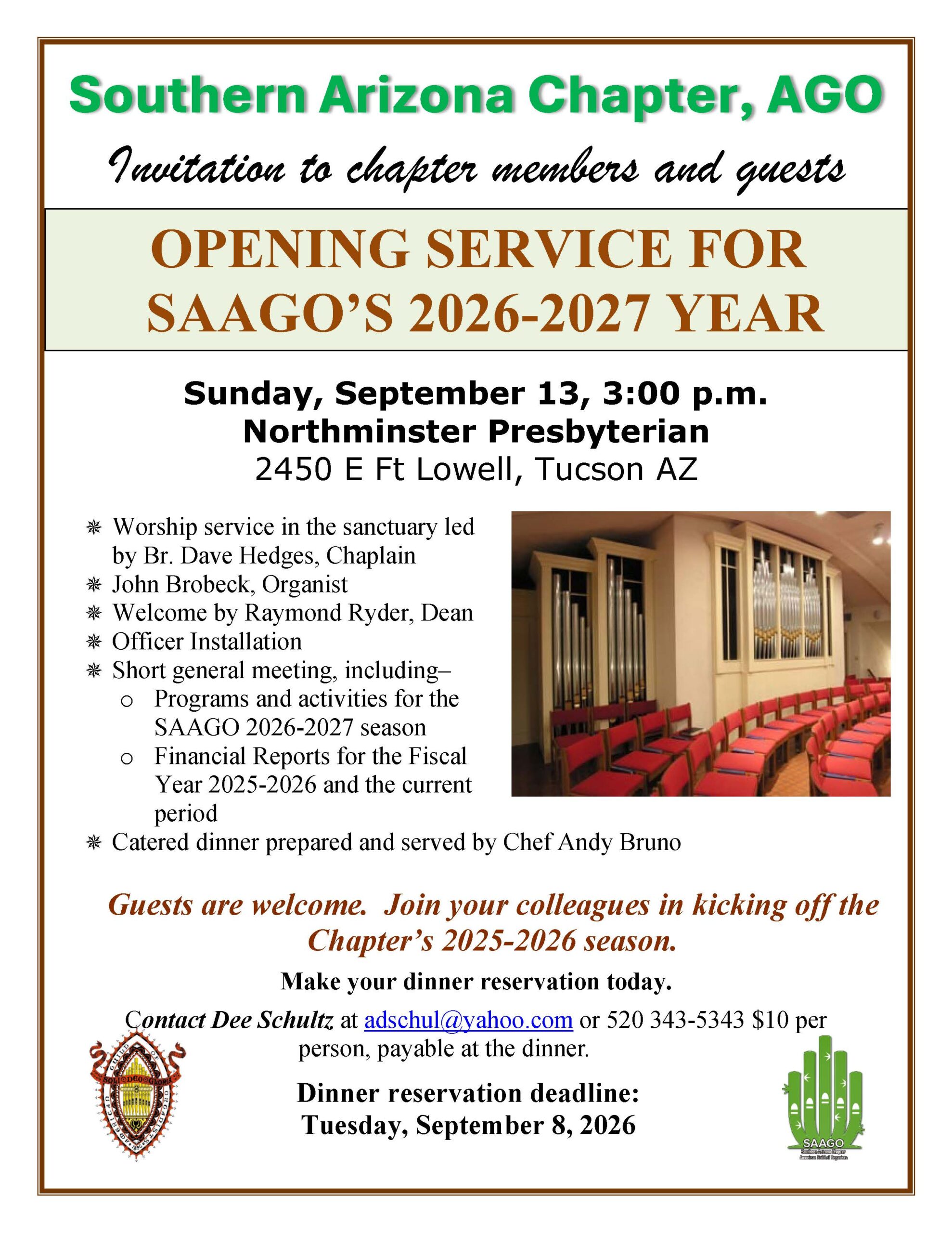Opening Service Flier